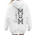 Baseball Mom Leopard Women Hoodie Back Print