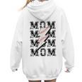 Baseball MOM Lightning Bolt Tshirt Retro Women Hoodie Back Print