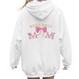 Baseball Mom Livin That Baseball Mom Life Premium Women Hoodie Back Print