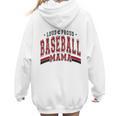 Baseball Mom Baseball Mama Mother's Day Red Loud Proud Women Hoodie Back Print