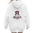 Baseball Mom Messy Bun Mommy Baseball Player Premium Women Hoodie Back Print Baseball Mom Messy Bun Mommy Baseball Player Premium Women Hoodie Back Print