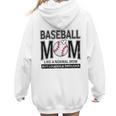 Baseball Mom Not Like a Normal Mom Baseball Mama Women Hoodie Back Print