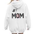 Baseball Mom Number One 1 Mother Baseball Lover Mother's Day Women Hoodie Back Print