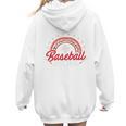 Baseball Mom Rainbow Great Team Mom Premium Women Hoodie Back Print Baseball Mom Rainbow Great Team Mom Premium Women Hoodie Back Print