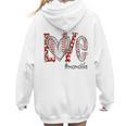Baseball Mom Shirt Heart Love Baseball Momolife Women Hoodie Back Print