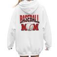 Baseball Mom Sports Red Women Hoodie Back Print Baseball Mom Sports Red Women Hoodie Back Print