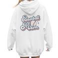 Baseball Mom Squad Women Hoodie Back Print Baseball Mom Squad Women Hoodie Back Print