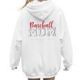 Baseball Mom The Struggle Is Real Premium Women Hoodie Back Print
