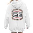I Can We Have Baseball Mom Women Women Hoodie Back Print I Can We Have Baseball Mom Women Women Hoodie Back Print