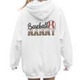Baseball Nanny Women BallPark Nanny Baseball Mom Women Hoodie Back Print