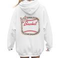 Baseball-Shirt Women Mama Mother Baseball Mom Premium Women Hoodie Back Print Baseball-Shirt Women Mama Mother Baseball Mom Premium Women Hoodie Back Print