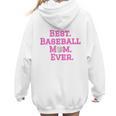Best Baseball Mom Ever Pink Women Hoodie Back Print Best Baseball Mom Ever Pink Women Hoodie Back Print