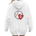 Bleached Custom Baseball Mom Number 7 Heart For Mom Women Hoodie Back Print Bleached Custom Baseball Mom Number 7 Heart For Mom Women Hoodie Back Print