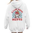 Calm Your Mitts Baseball Mom Sport Lover Women Hoodie Back Print Calm Your Mitts Baseball Mom Sport Lover Women Hoodie Back Print