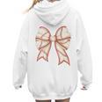 Coquette Bow Baseball Mama Baseball Mom Women Premium Women Hoodie Back Print Coquette Bow Baseball Mama Baseball Mom Women Premium Women Hoodie Back Print