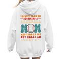 I Didn't Plan On Becoming a Baseball Mom Baseball Player Women Hoodie Back Print