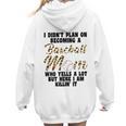 I Didn't Plan On Becoming a Baseball Mom Baseball Women Hoodie Back Print