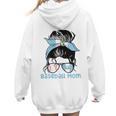 Guatemala Baseball Mom Messy Bun Women Hoodie Back Print Guatemala Baseball Mom Messy Bun Women Hoodie Back Print