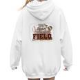My Heart Is On That Field Baseball Mom Momm Premium Women Hoodie Back Print