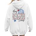 Hey Batter Batter Swing Graphic For Baseball Moms Women Hoodie Back Print Hey Batter Batter Swing Graphic For Baseball Moms Women Hoodie Back Print