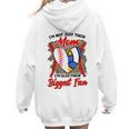 I'm Their Biggest Fan Volleyball Baseball Mom Women Hoodie Back Print