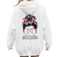 Kinda Busy Raising Ballers Messy Bun Funny Baseball Mom Women Hoodie Back Print Kinda Busy Raising Ballers Messy Bun Funny Baseball Mom Women Hoodie Back Print