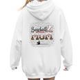 Leopard Baseball Mom Mama Mommy Bleached Women Hoodie Back Print Leopard Baseball Mom Mama Mommy Bleached Women Hoodie Back Print