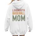 Loudmouth Baseball Mom Sports Cute Text Premium Women Hoodie Back Print Loudmouth Baseball Mom Sports Cute Text Premium Women Hoodie Back Print