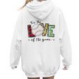 For The Love Of The Game Day Baseball Mom Cheering Lovers Women Hoodie Back Print