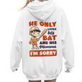 Loves Bat And His Momma Baseball Mom Women Hoodie Back Print Loves Bat And His Momma Baseball Mom Women Hoodie Back Print