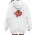 Mom Of Both Baseball Mom Mommy Premium Women Hoodie Back Print