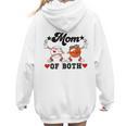 Mom Of Both Basketball Baseball Mom Women Hoodie Back Print Mom Of Both Basketball Baseball Mom Women Hoodie Back Print