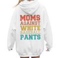 Moms Against Baseball Pants Baseball Mom Mother Women Hoodie Back Print