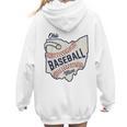 Ohio Baseball Mom Women Hoodie Back Print