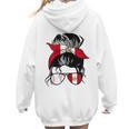 Peruvian Baseball Mom Peru Flag Baseball Girl Women Hoodie Back Print Peruvian Baseball Mom Peru Flag Baseball Girl Women Hoodie Back Print