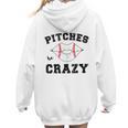 Pitches Be Crazy Baseball Moms Softball Players Hey Batter Women Hoodie Back Print Pitches Be Crazy Baseball Moms Softball Players Hey Batter Women Hoodie Back Print