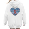 Primitive Patriotic American Baseball Mom Softball Dingers Women Hoodie Back Print Primitive Patriotic American Baseball Mom Softball Dingers Women Hoodie Back Print