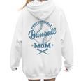 Professional Baseball Mom Team Sports Raglan Baseball Tee Women Hoodie Back Print