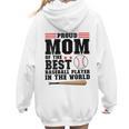 Proud Mom Of An Awesome Baseball Baseball Mom Women Hoodie Back Print