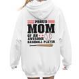 Proud Mom Of An Awesome Baseball Player Baseball Mom Women Hoodie Back Print