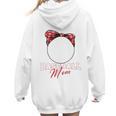 Softball Baseball Mom Floral Tee Mother's Day Premium Women Hoodie Back Print
