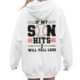 If My Son Hits I Will Yell Loud Baseball Mom Women Hoodie Back Print If My Son Hits I Will Yell Loud Baseball Mom Women Hoodie Back Print