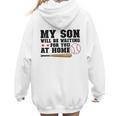 My Son Will Be Waiting For You At Home Baseball Mom Women Hoodie Back Print My Son Will Be Waiting For You At Home Baseball Mom Women Hoodie Back Print