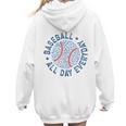 Spring 2024 Season Cute Baseball Mom All Day Everyday Women Hoodie Back Print Spring 2024 Season Cute Baseball Mom All Day Everyday Women Hoodie Back Print