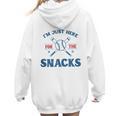 Spring 2024 Season Cute Baseball Mom Here For The Snacks Women Hoodie Back Print Spring 2024 Season Cute Baseball Mom Here For The Snacks Women Hoodie Back Print