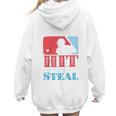 I Teach My Kid Baseball Mom Vintage Coach Baseball Raglan Baseball Tee Women Hoodie Back Print
