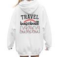 Travel Baseball Mom Sports Mom Baseball Mama Women Hoodie Back Print