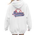 Vintage Baseball Mom Of The Rookies Women Hoodie Back Print