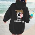 Ball MomMom Soccer Baseball Mom Mom Women Hoodie Back Print