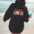 Baller Mom Leopard Basketball Baseball Mom Women Hoodie Back Print Baller Mom Leopard Basketball Baseball Mom Women Hoodie Back Print